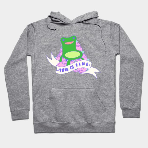 This is f i n e Hoodie by Cosmic Queers